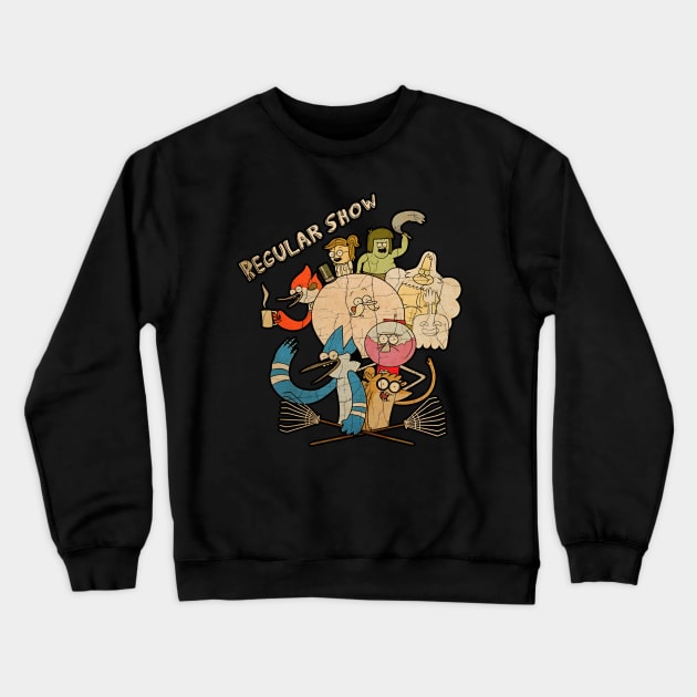 Sitcom Regular Show Vintage Crewneck Sweatshirt by minimalistix